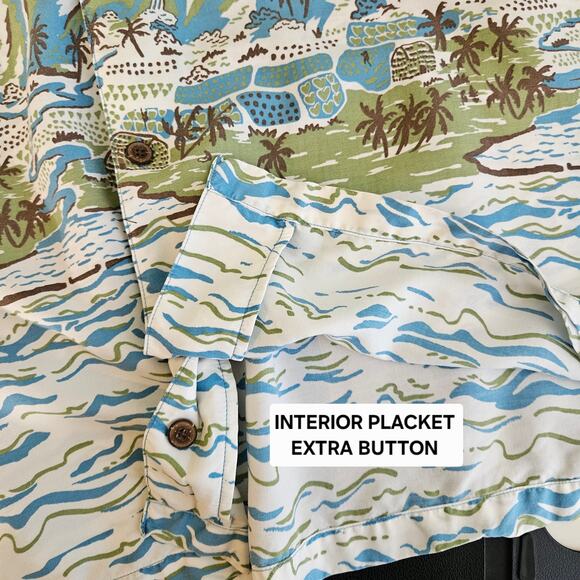 Patagonia Pataloha Hawaiian Shirt Tropical Button-Up | Men's XL | FLAWS - Picture 14 of 16